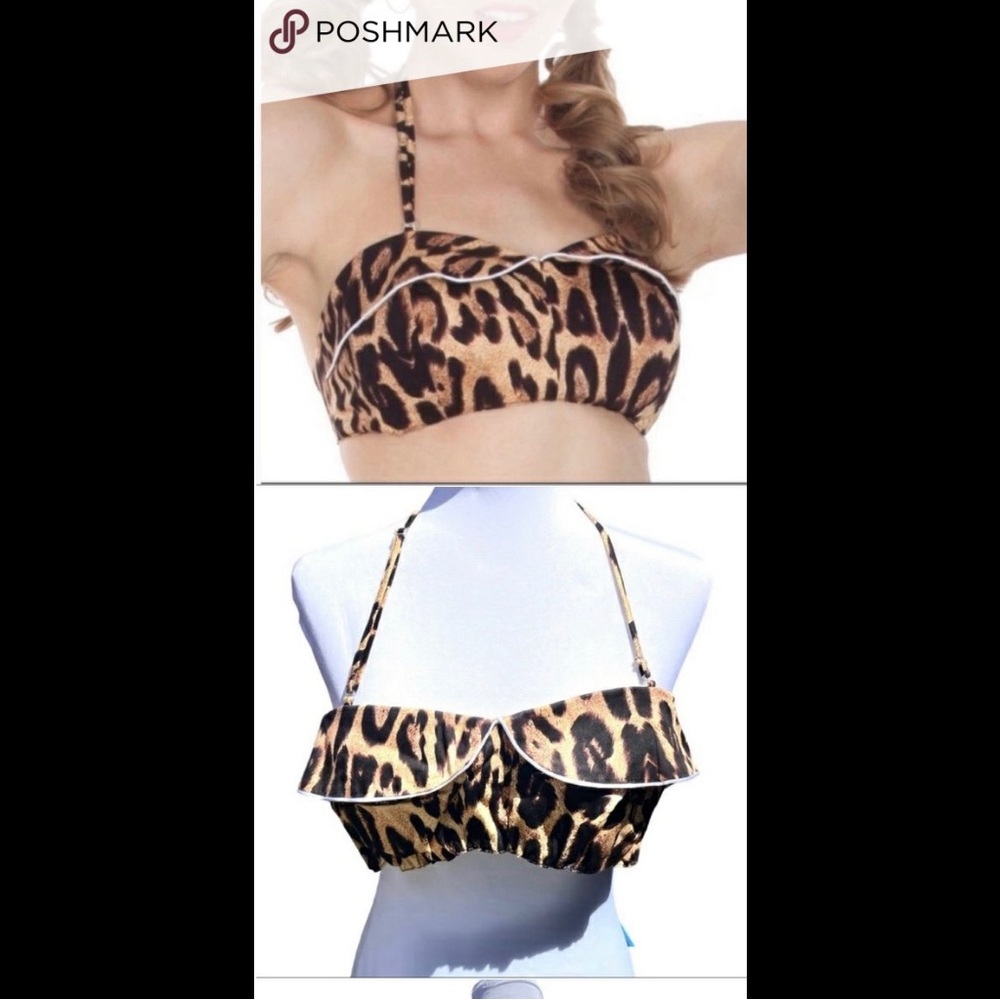 Tatyana beach bash leopard sun top
